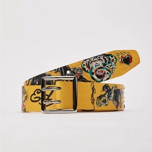 Ed Hardy Panther Snake Belt Size 36- VB91619EHQA